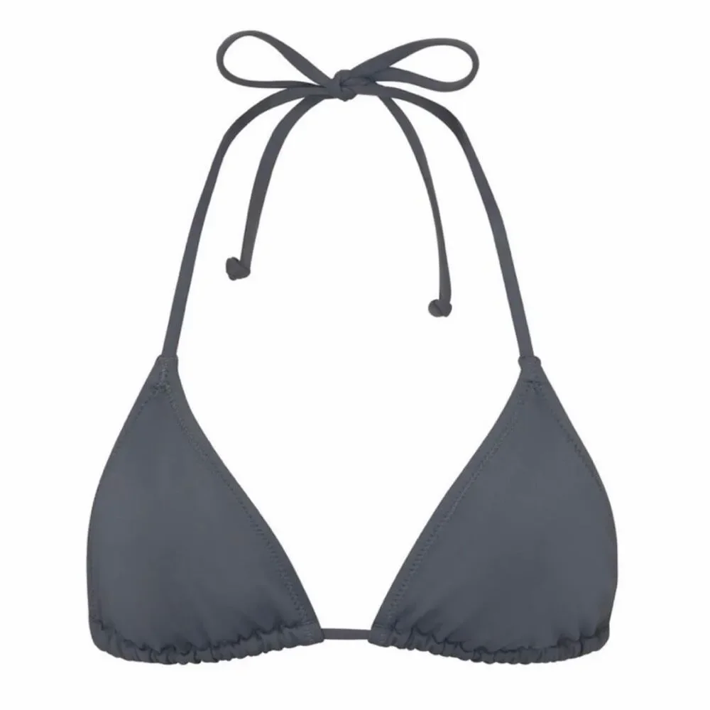 Skims Swim Mid Waist Bottom size Medium Triangle Top size Large Gunmetal